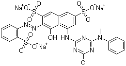 活性红 24分子结构 (CAS 70210-20-7)