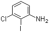 3-氯-2-碘苯胺分子结构 (CAS 70237-25-1)