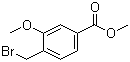 4-(溴甲基)-3-甲氧基苯甲酸甲酯分子结构 (CAS 70264-94-7)