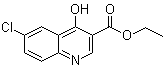 6-氯-4-羟基喹啉-3-羧酸乙酯分子结构 (CAS 70271-77-1)