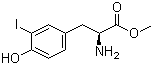 3-碘-L-酪氨酸甲酯分子结构 (CAS 70277-02-0)