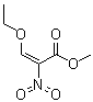 (2E)-3-乙氧基-2-硝基-2-丙烯酸甲酯分子结构 (CAS 70290-55-0)