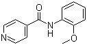 N-(2-甲氧基苯基)-4-吡啶甲酰胺分子结构 (CAS 70301-28-9)
