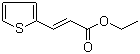 (E)-3-(2-噻吩基)丙烯酸乙酯分子结构 (CAS 70326-81-7)