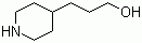3-(4-哌啶基)丙醇分子结构 (CAS 7037-49-2)