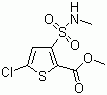 5-氯-3-(N-甲基氨磺酰基)-噻吩-2-甲酸甲酯分子结构 (CAS 70374-37-7)