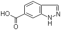 结构式 CAS# 704-91-6, 1H-吲唑-6-羧酸