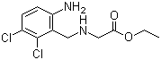 N-(2,3-二氯-6-氨基苄基)甘氨酸乙酯分子结构 (CAS 70406-92-7)