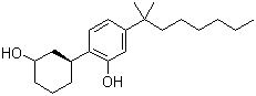 顺式-5-(1,1-二甲基庚基)-2-[(1R,3S)-3-羟基环己基]苯酚分子结构 (CAS 70434-82-1)