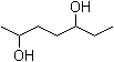 2,5-庚二醇分子结构 (CAS 70444-25-6)