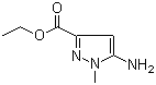 5-氨基-1-甲基-1H-吡唑-3-甲酸乙酯分子结构 (CAS 70500-80-0)