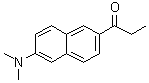 2-丙酰基-6-二甲基氨基萘分子结构 (CAS 70504-01-7)