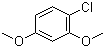 1-氯-2,4-二甲氧基苯分子结构 (CAS 7051-13-0)