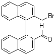 (1S)-2'-(溴甲基)[1,1'-联萘]-2-甲醛分子结构 (CAS 705931-85-7)