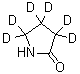 2-吡咯烷酮-3,3,4,4,5,5-d<sub>6</sub>分子结构 (CAS 70607-84-0)