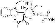 硫酸长春质碱分子结构 (CAS 70674-90-7)