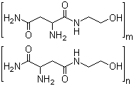 聚(2-羟乙基)-DL-天冬酰胺分子结构 (CAS 70679-99-1)