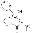 (2R)-2-苄基-1,2-吡咯烷二羧酸 1-叔丁酯分子结构 (CAS 706806-60-2)