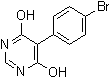 5-(4-溴苯基)嘧啶-4,6-二醇分子结构 (CAS 706811-25-8)