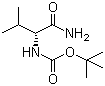 Boc-D-缬氨酰胺分子结构 (CAS 70717-76-9)