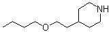 4-(2-丁氧基乙基)哌啶分子结构 (CAS 70724-66-2)