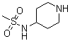 N-(4-哌啶基)甲烷磺酰胺分子结构 (CAS 70724-72-0)
