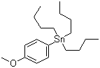 三丁基(4-甲氧基苯基)锡分子结构 (CAS 70744-47-7)