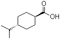 反式对异丙基环己基甲酸分子结构 (CAS 7077-05-6)