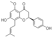异黄腐醇分子结构 (CAS 70872-29-6)