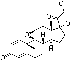 泼尼松龙环氧分子结构 (CAS 7091-05-6)