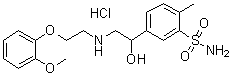 氨磺洛尔盐酸盐分子结构 (CAS 70958-86-0)
