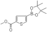 2-甲氧基甲酰基噻吩-4-硼酸频哪醇酯分子结构 (CAS 709648-80-6)