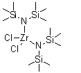 双[双(三甲基硅烷基)氨基]二氯锆分子结构 (CAS 70969-28-7)