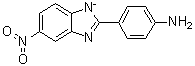 4-(5-硝基-1H-苯并咪唑-2-基)苯胺离子分子结构 (CAS 70971-80-1)