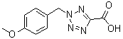 2-[(4-甲氧基苯基)甲基]-2H-四唑-5-羧酸分子结构 (CAS 70978-20-0)