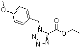 1-(4-甲氧基苄基)四唑-5-羧酸乙酯分子结构 (CAS 70978-35-7)