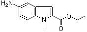 structure of CAS# 71056-58-1, N-Methyl-5-aminoindole-2-carboxylic acid ethyl ester;5-Amino-1-methyl-1H-indole-2-carboxylic acid ethyl ester; Ethyl 5-amino-1-methyl-1H-indole-2-carboxylate