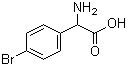 structure of CAS# 71079-03-3, 2-Amino-2-(4-bromophenyl)acetic acid