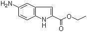 structure of CAS# 71086-99-2, Ethyl 5-amino-1H-indole-2-carboxylate;5-Amino-2-indolecarboxylic acid ethyl ester