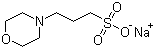 3-(N-吗啉基)丙磺酸钠盐分子结构 (CAS 71119-22-7)