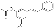 (E)-3-乙酰氧基-5-甲氧基二苯乙烯分子结构 (CAS 71144-78-0)