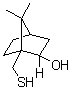 结构式 CAS# 71242-58-5, (2R)-10-巯基异冰片