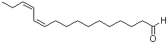 (Z,Z)-11,13-Hexadecadienal molecular structure (CAS 71317-73-2)