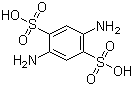 2,5-二氨基-1,4-苯二磺酸分子结构 (CAS 7139-89-1)