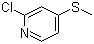 2-氯-4-(甲硫基)吡啶分子结构 (CAS 71506-83-7)
