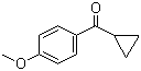 4-甲氧基苯基环丙基甲酮分子结构 (CAS 7152-03-6)