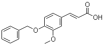3-甲氧基-4-(苄氧基)肉桂酸分子结构 (CAS 7152-95-6)