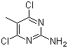 2-氨基-4,6-二氯-5-甲基嘧啶分子结构 (CAS 7153-13-1)