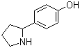 4-(2-吡咯烷基)苯酚分子结构 (CAS 7167-71-7)