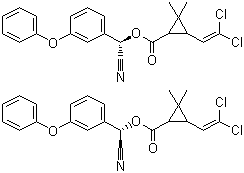 氯氰菊酯分子结构 (CAS 71697-59-1)